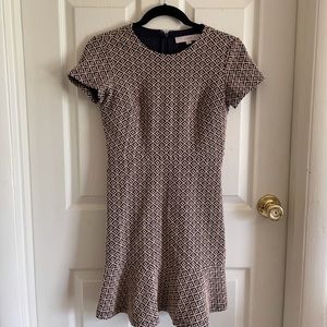 Tan and Black Loft Dress